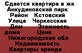 Сдается квартира в жк Анкудиновский парк › Район ­ Кстовский › Улица ­ Черкесская › Дом ­ 3 › Этажность дома ­ 21 › Цена ­ 13 000 - Нижегородская обл. Недвижимость » Квартиры аренда   . Нижегородская обл.